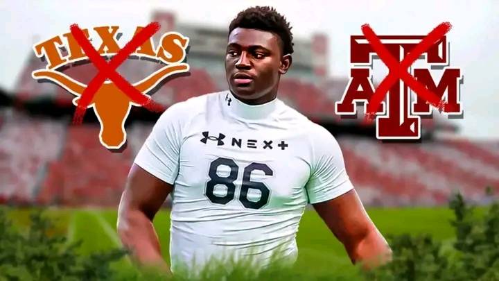 5-star OT chooses Oklahoma football over Texas and Texas A&M. The 6’5 300 OT from Lewisville, Texas selected Oklahoma over Texas and Texas A&M….. see more