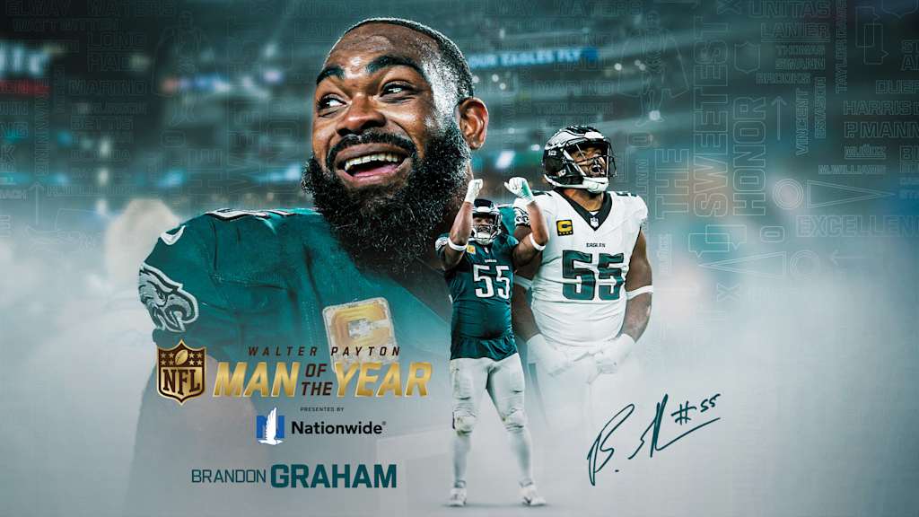 The Eagles have nominated Brandon Graham for the 2024 Walter Payton Man of the Year Award.