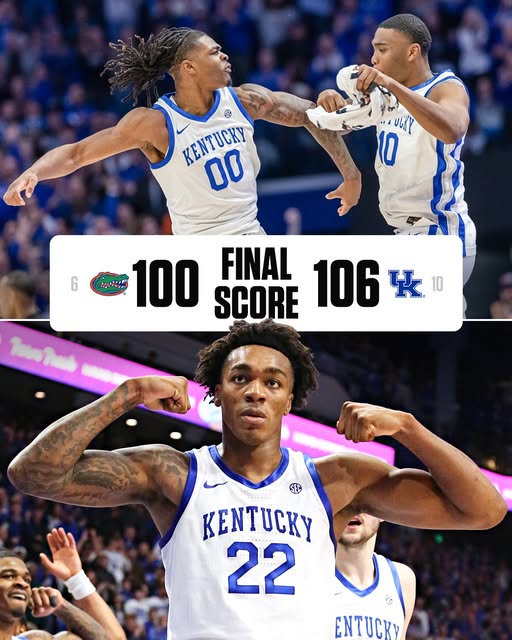 WHAT A GAME AT RUPP ARENA: No. 10 Kentucky mens Basketball hands No. 6 Florida’s first loss of the season….