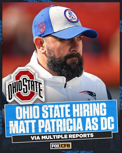 DONE DEAL: Ohio State has hired Matt Patricia as defensive coordinator, via multiple reports… read more