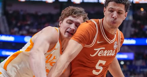 Breaking News: Tennessee uses a strong second half to pull away from a Texas team playing in its third game in three days, but the Longhorns feel ready for the NCAAs…