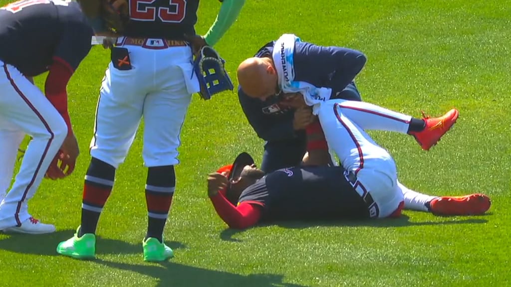 Braves outfielder suffered bone bruise and he will be ready for…